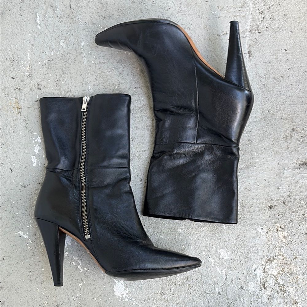 IRO Black Leather Women's Boots